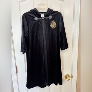 Harry Potter Black Velvet Robe Draco Kids Medium Style #SJ4379 Slitherin